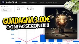 Come Guadagnare 3.00€ a IMMAGINE con Midjourney + Adobe Stock