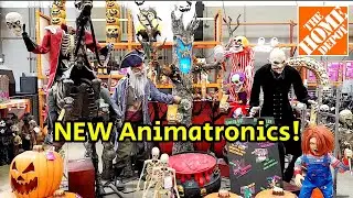 NEW Home Depot Halloween Animatronics 2024 Walkthrough Tour! 💀🎃