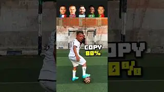 Mbappé vs Haaland vs Messi vs Vini JR vs Ronaldo 😂👥 Footballers Copy Challenge