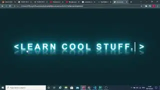 New Lighting effect pure css!! It works like a type writer! Must Watch