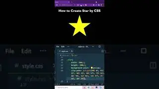 How to Create Star ⭐ by CSS Using Clip-Path 🔥🔥 