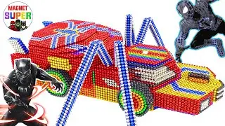 How To Make A Spider Mobile By 75,000 Magnetic Balls For Superhero | Magnet Super