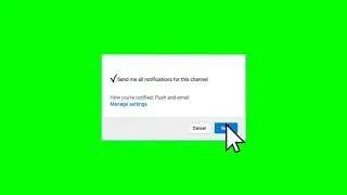 Gift Green Screen Subriber & Like Gratiss!