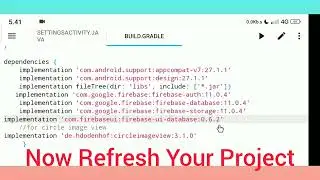 Fix RunTime Error With Firebase in Aide. Firebase Chat App Part-8. New Dependency Applied. 