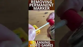 How to Remove Permanent Marker from a Nintendo Video Game Cart #shorts