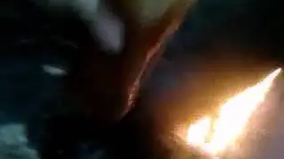 Поджег бутылку с горючим