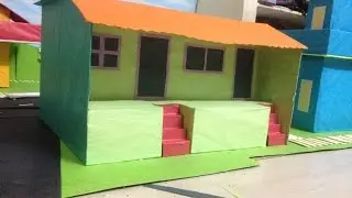 How to make a colorful house || timelapse