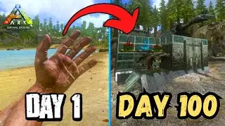 🎥I Survived 100 Days in HARDCORE Ark Mobile 2.0 in 2026.