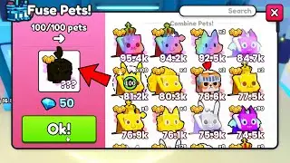 FUSING X100 GOLDEN PRINCE DONKEYS IN PET SIMULATOR 99!