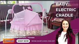 Baby Electric Cradle with Remote Control Swinging and Music! 👶🕹️@babyland5541