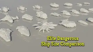 Elite Dangerous // Ship Size Comparison 🚀 // 3D