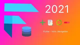 Flutter CRUD (2021) .Intro ,Navigation  tutorial (1/3)