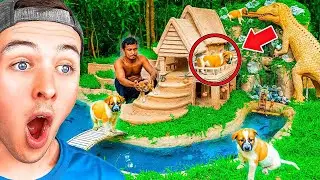 They BUILT A SECRET PUPPY HOME HIDDEN In The Forest