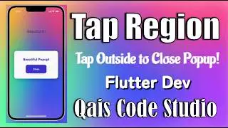 Flutter TapRegion Explained with Popup Example in Urdu/Hindi | Tap Outside to Close UI