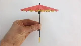 Японский зонтик ☂️ из бумаги ОТКРЫВАЕТСЯ и ЗАКРЫВАЕТСЯ; Japanese paper umbrella OPEN and CLOSE