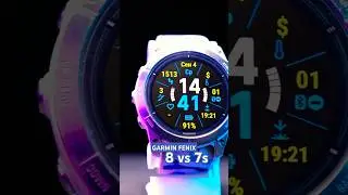 Garmin Fenix 8 vs Garmin Fenix 7s: сравнение дисплеев AMOLED vs MIP
