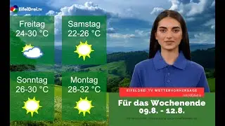 #EifelDreiTV #KI #Wettervorhersage für 9. - 12. August