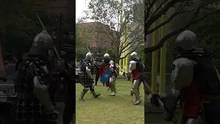 HEAR THE PAIN (literally) While I Get Double Teamed #buhurt #medievalmma #medievalcombat