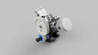 # 554 Autodesk Inventor Professional Tutorial Газораспределительный механизм двигателя  4 серия