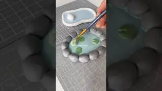 air dry clay trinket trays 🐸✨ 