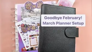Good Riddance February! March 2024 Planner Setup | Moterm Personal Rings | Oky Plans Go Wild Haul