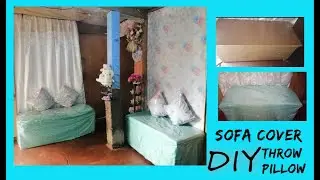 DIY SOFA COVER & THROW PILLOW | EVERYTHING INSIDE THE PLANET