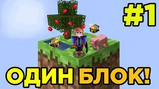 Майнкрафт Скайблок, но у Меня Только ОДИН БЛОК #1 - Minecraft, But It's ONE BLOCK | Выживание