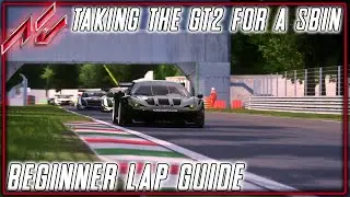 Throwing the Ferrari GT2 around Monza for the first time