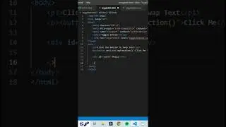 How to add Toggle Text Button in HTML|Beyond Tech|Visual Studio Code|HTML 5|