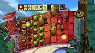 Playing some Plant vs Zombies