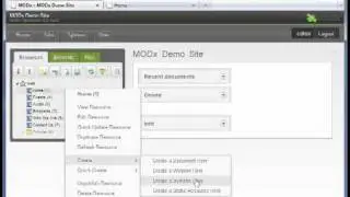 Resource Tree Right-Click, MODx Revolution Content Management System Training Part 3