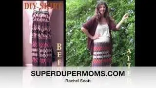 DIY Superdupermom Refashion: Skirt with yoga style waistband