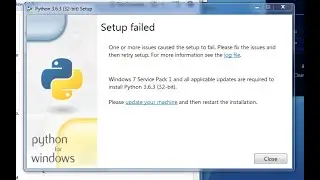 Solution for installing python in windows step by step