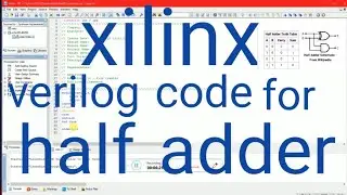 Xilinx- verilog code for Halfadder