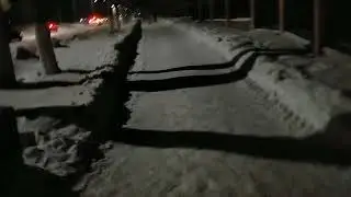 город Рудный вечером: