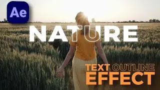How to Create Outline Text Effect in After Effects | Easy Tutorial | Aftereffects