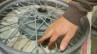 Сборка колеса мотоцикла Урал