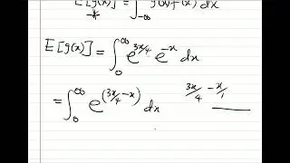 Example 4 If x has the probability density function. Find the expected value of the random variable