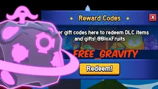 GRAVITY FRUIT CODE BLOX FRUITS ROBLOX