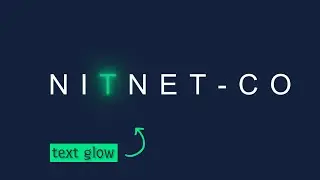 Glow text after effects | Awesome CSS Glowing Text Animation Effect