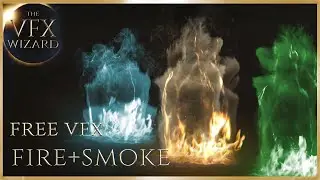 Magic Fire with Rising Smoke FREE effect [The VFX Wizard] Magical Smoke swirl Vortex