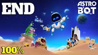 Astro Bot ENDING 100% Walkthrough Full Gameplay - All Collectibles & Achievements
