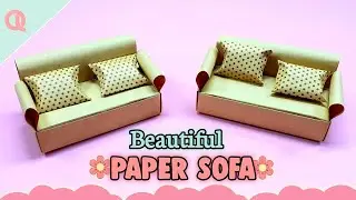 Origami Sofa | How to make a paper sofa |DIY miniature sofa
