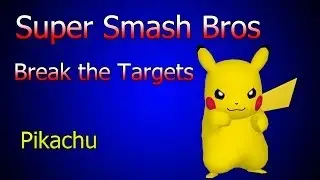 Break the Targets com Pikachu (Super Smash Bros)
