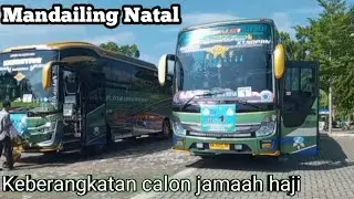 Keberangkatan Calon Jamaah Haji Madina menggunakan 2 Unit Bus ALS