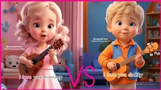 I love you mommy VS I love you daddy tiktok trending videos