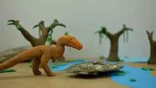Dynamoterror vs Sigilmassasaurus | clay dinosaur fight