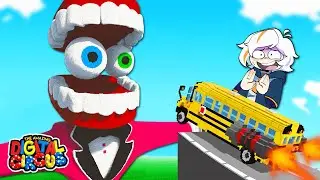 AMAZING DIGITAL CIRCUS vs COCHES 😲💥🎪 CAINE