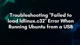 Troubleshooting 