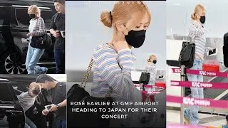 BLACKPINK member ROSÉ is leaving for Osaka,Japan to attend the BLACKPINK WORLD TOUR [BORN PINK]#rosé